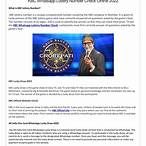 kbc whatsapp lottery check online 2022